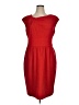 Kasper Solid Red Cocktail Dress Size 16 - photo 1