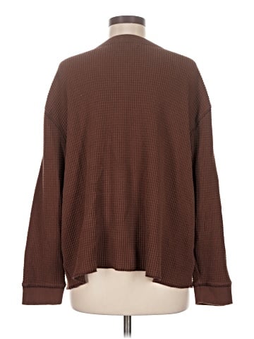 Madewell Plus (Re)sourced Waffle Split-Neck Crop Tee (view 2)