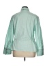 Vince. Color Block Green 3/4 Sleeve Button-Down Shirt Size XL - photo 2