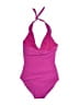 Assets Solid Purple One Piece Swimsuit Size M - photo 2