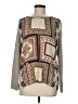 Tribal Gray Long Sleeve Blouse Size M - photo 1