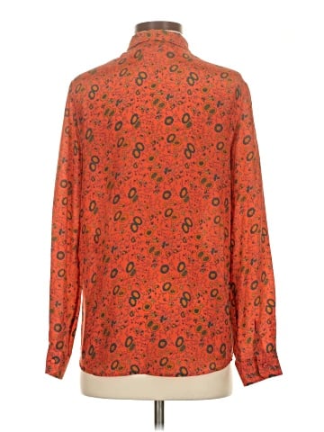 Sézane Long Sleeve Silk Top (view 2)