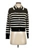 Saks Fifth Avenue Stripes Black Cardigan Size XS - photo 1