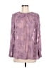 Chico's 100% Polyester Purple Long Sleeve Blouse Size Med (1) - photo 1