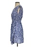 Leifnotes 100% Viscose Print Blue Casual Dress Size XS - photo 5