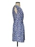 Leifnotes 100% Viscose Print Blue Casual Dress Size XS - photo 4
