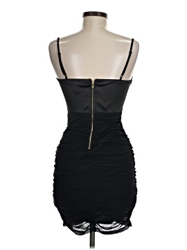 privy black dress Aubrielle Lace-Trim Mini Dress in Black