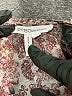 BCBGeneration 100% Polyester Paisley Burgundy Long Sleeve Blouse Size M - photo 7