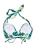 Unbranded Tropical Green Swimsuit Top Size 1X - photo 2