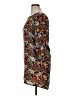 Feathers 100% Polyester Print Brown Casual Dress Size XL - photo 5