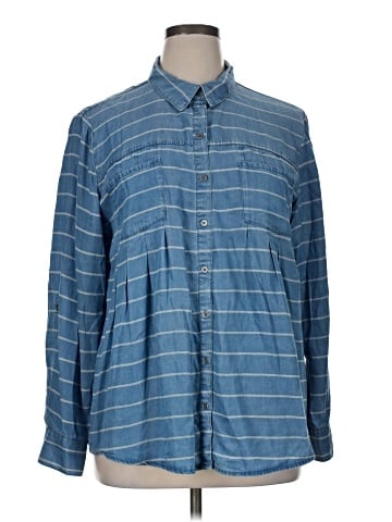 Style&Co Long Sleeve Button-Down Shirt (view 1)