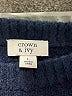 Crown & Ivy Stars Blue Pullover Sweater Size L - photo 7