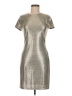 Alice + Olivia Metallic Silver Cocktail Dress Size 8 - photo 1