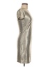 Alice + Olivia Metallic Silver Cocktail Dress Size 8 - photo 4