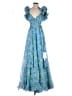 Mac Duggal 100% Polyester Blue Cocktail Dress Size 8 - photo 1