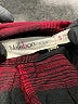 Millibon 100% Rayon Plaid Red 3/4 Sleeve Button-Down Shirt Size S - photo 7