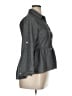 Love Notes 100% Cotton Gray 3/4 Sleeve Button-Down Shirt Size XL - photo 4
