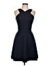Aqua Solid Blue Cocktail Dress Size L - photo 1