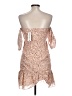 Glamaker 100% Polyester Animal Print Tan Cocktail Dress Size L - photo 2
