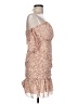 Glamaker 100% Polyester Animal Print Tan Cocktail Dress Size L - photo 4