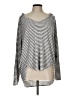 Lucky Brand Stripes Silver Pullover Sweater Size L - photo 1
