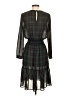 J.Crew 100% Polyester Plaid Green Casual Dress Size S - photo 2