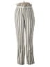Express Stripes Silver Ivory Casual Pants Size 2 - photo 1