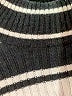 Unbranded 100% Cotton Stripes Black Turtleneck Sweater Size S - photo 7