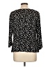 Sunny Leigh Polka Dots Black 3/4 Sleeve Blouse Size L - photo 2