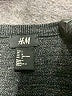 H&M Solid Gray Pullover Sweater Size L - photo 7
