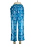Indies Floral Tropical Blue Casual Pants Size L - photo 1