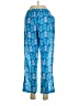 Indies Floral Tropical Blue Casual Pants Size L - photo 2
