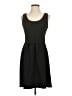 HD in Paris Solid Black Casual Dress Size S - photo 1
