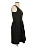 HD in Paris Solid Black Casual Dress Size S - photo 4