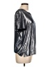 Trouve Metallic Silver Short Sleeve T-Shirt Size L - photo 4