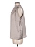Calvin Klein 100% Polyester Silver Sleeveless Blouse Size M - photo 5
