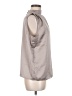 Calvin Klein 100% Polyester Silver Sleeveless Blouse Size M - photo 4