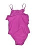 Old Navy Solid Purple One Piece Swimsuit Size 4T - photo 2