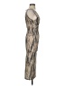 Endless Blu Metallic Gray Tan Cocktail Dress Size XXS (estimated) - photo 4