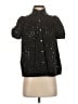 Theory Black Short Sleeve Blouse Size 2 - photo 1