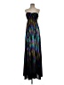 retrofête Metallic Black Purple Cocktail Dress Size P (estimated, petite) - photo 1