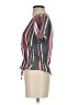 Express 100% Rayon Stripes Burgundy Short Sleeve Blouse Size XS - photo 5