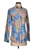 J. McLaughlin Print Blue Long Sleeve Button-Down Shirt Size S - photo 1