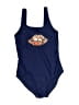 Soft Gallery Graphic Blue One Piece Swimsuit Size 16 - photo 1