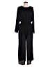 JW Los Angeles 100% Polyester Solid Black Jumpsuit Size L - photo 1