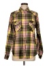 Unbranded Plaid Green Long Sleeve Button-Down Shirt Size M - photo 1