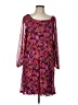 Harper Print Pink Purple Cocktail Dress Size L - photo 1
