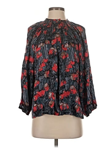 Tucker 3/4 Sleeve Silk Top (view 1)