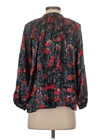 Tucker 3/4 Sleeve Silk Top (view 2)