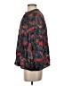 Tucker 100% Silk Black 3/4 Sleeve Silk Top Size S - photo 5